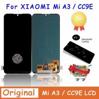 6.09 AMOLED CC9e LCD สำหรับ Xiaomi A3ชิ้นส่วนจอสัมผัสแอลซีดีของเครื่องแปลงดิจิทัล CC9E ด้วยลายนิ้วมือสำหรับ A3 Xiaomi Mi MiA3 LCD