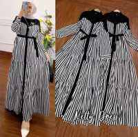 Hafeesyastore Netty Women Abayas ผู้ใหญ่รุ่น Elegant Modern Robe Salur Premium ใหม่ล่าสุด2022