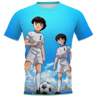 CLOOCL Men T-shirt Captain Tsubasa Tee Shirt 3D All Over Printed Cartoon Short Sleeve Shirt Tops Uni Casual Anime Streetwear