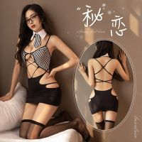 Sexy Lingerie Ol Secretary Costume Cosplay Teacher Charming Pajamas Passion Ice Silk Secretary Uniform Nightclub Flirting Costum