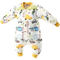 Baby Cotton Sleeping Bag Long Sleeve Winter Cartoon Split Leg For Newborn Thin&amp;Thick Girls Boys Baby Romper Clothes Fit 0~6 Year