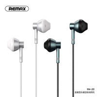 Remax Rm-201 Semi-In-Ear Metal Wire-Controlled Microphone Audio Earphone For Apple 2023