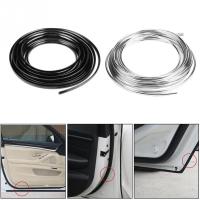 6m/19.7ft Black/Silver Car Door Edge Moulding Trim Strip Scratch Guard Protector Cover Mold Car-styling Auto Accessories Wires  Leads Adapters