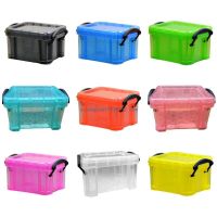 【HOT】 Plastic Storage with Locking Lid Jewelry for Purse Organizing Beads Small Items