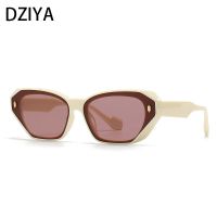 Brand Design Retro Sun Glasses Men Women Cat EYe Rivet Fashion Gradient Color Sun Glasses Outdoors Uv Protection Goggles 60900