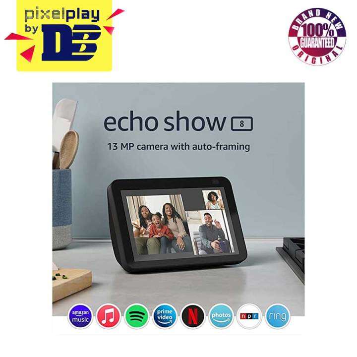 Amazon Echo Show 8 HD Smart Display With Alexa (Charcoal) (2nd Gen