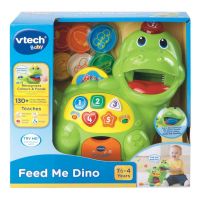 Vtech Feed Me Dino ของเล่น ไดโนเสาร์ มีรูปแบบการเล่น 5 แบบ เรียนรู้เกี่ยวกับตัวเลข, การนับเลข, ตัวโน๊ตดนตรี และรูปทรง