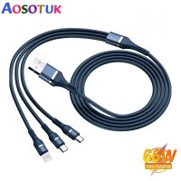 USB to Type C 6A 66W 3 1 Super Fast Charging Cable Woven 1.2m