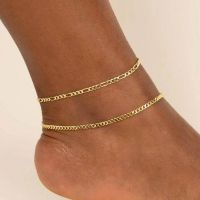 Chunky Figaro Chain Anklets For Women Punk Stainless Steel Silver Color Figaro Chain 21 10cm Anklet Chain Summer Jewelry