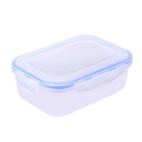 3 pcs 00ml Kitchen Transparent PP Food Storage Plastic Food Storage Refrigerator Box Square Microwave Lunch Box