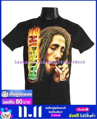 เสื้อวง BOB MARLEY บ็อบ มาร์เลย์ ไซส์ยุโรป เสื้อยืดวงดนตรีร็อค เสื้อร็อค  TDB6020 ราคาคนไทย