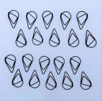 WaterClips 0.8 mm Black 20P/ คลิปโลหะรูปหยดน้ำ ขนาด 0.8 มิลลิเมตร สีดำ บรรจุ 20 ชิ้น (OWC20BK)