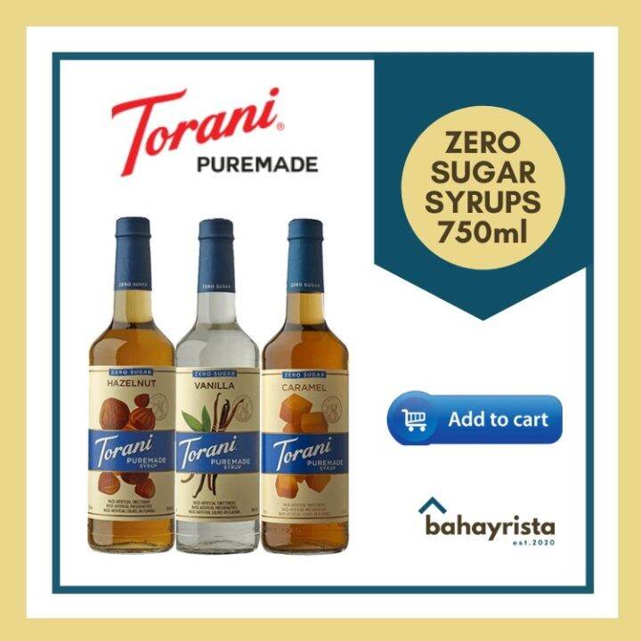(KETO RECO) Torani Zero Sugar Syrups 750ml TAGUIG Branch Lazada PH