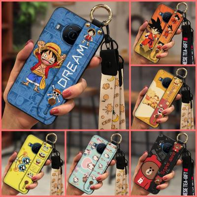 Cover Cute Phone Case For Nokia X100 Wrist Strap Silicone Anti-knock Durable Soft protective Anti-dust Phone Holder TPU
