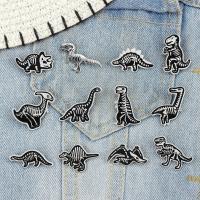hot【DT】 Jurassic Lapel Brooch Punk Pterodactyl Acanthosaurus Ancient Animals Enamel Pin Hat Badge Kids Jewelry Gifts