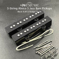 Alnico 5รถกระบะสำหรับ5-StringJazz เบสโชค Neck-9.6K และ Bridge-11.1K รถกระบะพอดี5สายแจ๊สเบสกีต้าร์รถกระบะส่วน