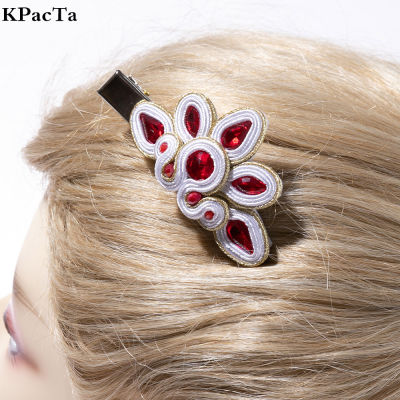 KPacTa  New New Retro Wedding Hair Soutache Handmade Geometric Ethnic hairpin Bath Clip for Women Hair Accessories