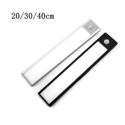Cabinet Light USB Rechargeable Motion Sensor Led Light for Kitchen Wardrobe Cabinet Lighting 20cm/30cm/40cm LED Night Light Night Lights