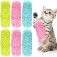 6Pcs Pet Cat Plush Catnip Chew ของเล่น Chasing Chewing การออกกำลังกาย Interactive Kicker ของเล่นสำหรับแมวในร่ม