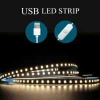 5โวลต์ USB หลอดไฟ LED Strip ที่มีสวิทช์1เมตร2เมตร3เมตร5เมตรกันน้ำสดใสตกแต่งเทปสำหรับบ้านห้องแสงไฟริบบิ้น *