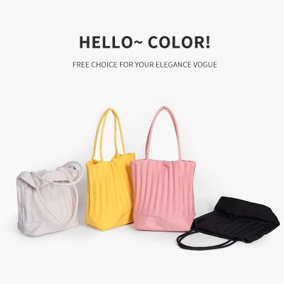 Lazy Style 21Neispace Thailand Original Designer Brand Folded Shoulder Bag Bucket Female