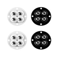 Self Adhesive Type Mute Ball Universal Wheel 4 Beads Furniture Casters Wheels Stainless Steel Wheel 360° Rotation Casters Furniture Protectors  Replac