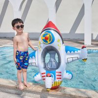 【lz】❒❖●  Summer Beach Party Pool Brinquedos Crianças Avião Infantil Piscina Float Anel Inflável Círculo Baby Seat com Volante