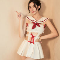 Fun student uniform temptation JK student sailor suit fun pajamas hot perspective skirt Sao S5OT