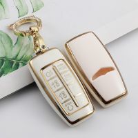 KLL Car TPU Key Case Cover Holder For Hyundai Genesis GV70 GV80 GV90 2020 2021 2022 Key Shell Ring Protective Accessories