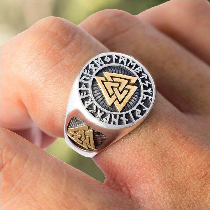 eyhimd-viking-mens-gold-316l-stainless-steel-amulet-ring-triangle-odin-vegvisir-rings-nordic-talisman-biker-jewelry-gift-for-men