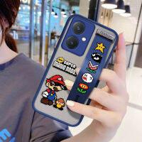 Diorcase สำหรับ Vivo Y27 (พร้อมสายรัดข้อมือ) กันกระแทกหลังการ์ตูน Super Mario Bros เคสใส่โทรศัพท์เกมนิ่มกรอบป้องกันเลนส์เต็มรูปแบบโทรศัพท์บางเฉียบเคส