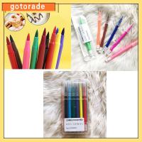 GOTORADE 2PCS พลาสติกทำจากพลาสติก ปากกาหมึกที่กินได้ ฟองดองวาดบิสกิต 10สี ปากกาสีผสมอาหาร เครื่องมือตกแต่งเค้ก ปากกาเม็ดสี เครื่องใช้ในครัว
