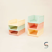 SARABARN Stackable Storage Drawer | ชั้นวางของ ชั้นวางของพลาสติก ชั้นวางของขนาดกลาง