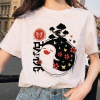 Shirt Y2K Gothic Game Cartoon Print Tshirt Kawaii Clothes Hu Tao Tshirt Funny Tees Gildan