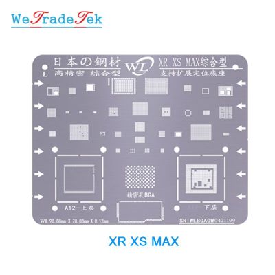 【sought-after】 ชุดอุปกรณ์บล็อกคิ้ว BGA Reballing เทมเพลตบัดกรีตาข่ายดีบุกหนา0.12มม. สำหรับโทรศัพท์ XSMAX XS XR X 8 8 8P 7P 7 6P 6 5