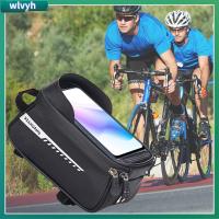 WLVYH กระเป๋าจักรยานเสือหมอบกลางแจ้ง MTB เคสโทรศัพท์สัมผัสจักรยานเสือภูเขากระเป๋าโครงเหล็กด้านบนด้านหน้าโครงรถจักรยานกระเป๋าจักรยาน