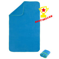 ผ้าขนหนู ผ้าเช็ดตัว ผ้าไมโครไฟเบอร์ ผ้าขนหนูไมโครไฟเบอร์  ขนาด L 80 X 130 ซม. (สีฟ้าอ่อน)   ทนทาน  !!! สินค้าแท้ 100% ขายดี !!!  Compact Microfibre Towel Size L 80 X 130 Cm - Blue
