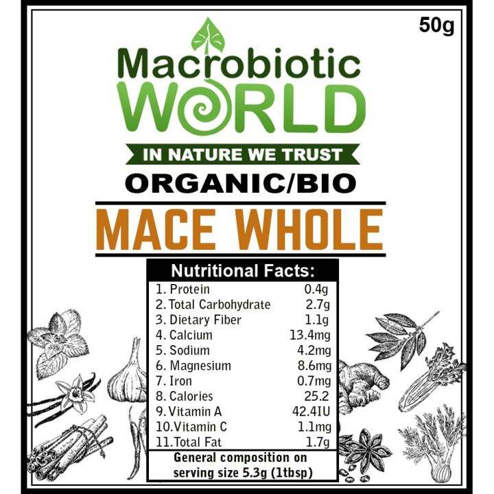 premium-organic-mace-whole-ผงจันทร์เทศ-50g