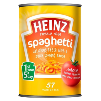 Spaghetti in Classic Tomato Sauce Heinz 400 G.