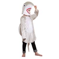 Children Shark Jumpsuits with Hat Boys Girls Halloween Animals Cosplay Costume Carnival Easter Purim Fancy Dress