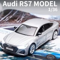 รถสปอร์ต RS7รถ Audi แบบ1:36หุ่นอัลลอยเสียงและไฟตกแต่งรถลากรถของเล่นรถของเล่นสำหรับเด็ก