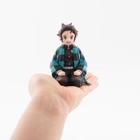 Anime Figure Demon Slayer Kimetsu No Yaiba Kamado Tanjirou Kamado Nezuko Cute Toys for Kids Collectible Model PVC Doll