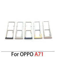 สำหรับ OPPO A71 A73 A74ซิมช่องเสียบบัตร4G 5G ซิมที่ใส่ถาดเครื่องอ่านการ์ดชิ้นส่วนซ็อกเก็ตแบบเปลี่ยน