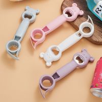 △✟ Multifunctional Four-In-One Safety Can Bottle Opener Household Canned Kitchen Gadgets Bottle Cap Wall Mounted Beer Tools