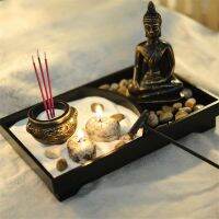 [Popular Accessory] ResinStatueMeditation PeacefulDecor Set กระถางธูปไม้จันทน์