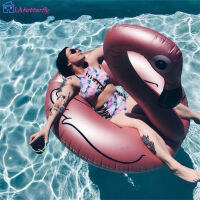 Latutterfly Latterfly Flamingo-Shaped ว่ายน้ำแหวนว่ายน้ำลอยน้ำเรือแหวน Inflatable Water Toys【cod】