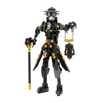 MOC Plague Doctor Figures Model with Bird-like Beak Mask 331 Pieces Building Bricks Toys for Childrens Halloween Gifts