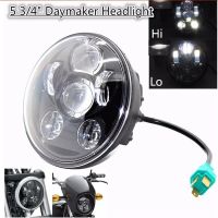 5.75ไฟหน้ารถจักรยานยนต์ LED 5 3/4สีดำสำหรับ Harley Sportster 1200 XL1200L XL1200C 883 XL883 883L XL883R 48