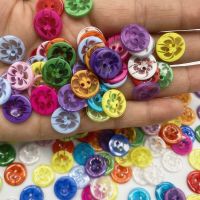 30pcs14mm Buttons Childrens Clothing Candy Color Buttons Cartoon Color Two Eye Buttons for Wedding Decor Sewing Accessories Haberdashery