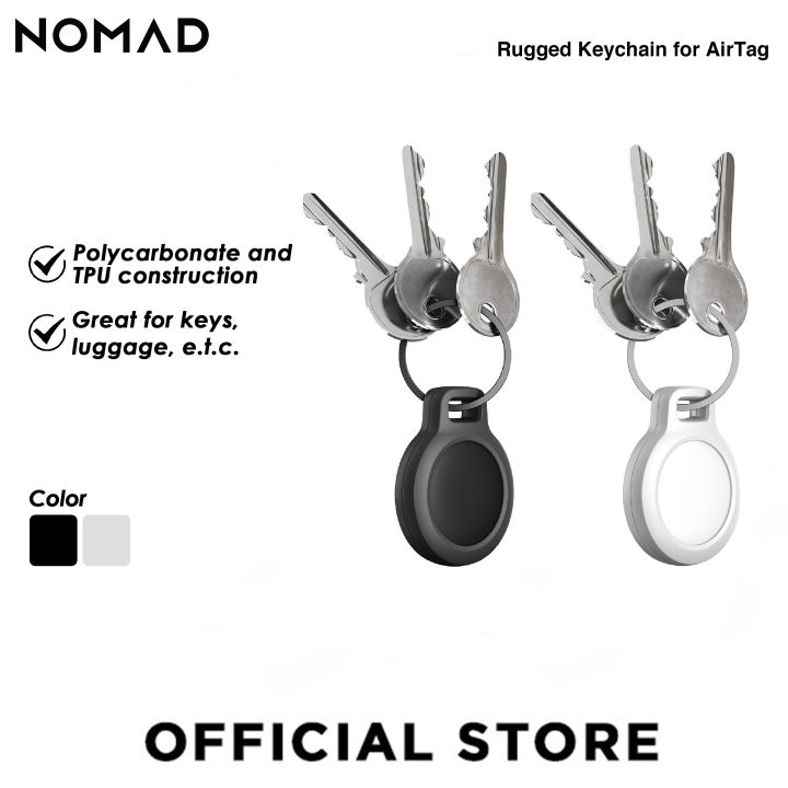 Nomad Goods | Rugged Keychain - AirTag | Black